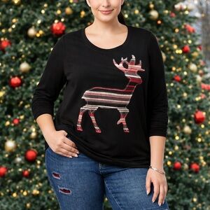 🏵STYLE & CO REINDEER SWEATSHIRT